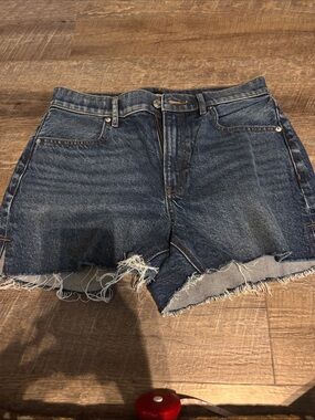 Women’s Dark Blue Denim Cutoff Shorts